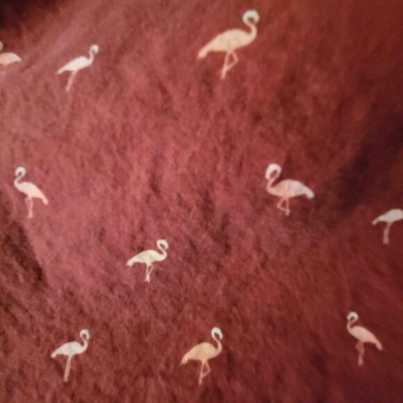 Men's Size Large American Eagle Casual Button Down with Flamingos - Picture 2 of 5